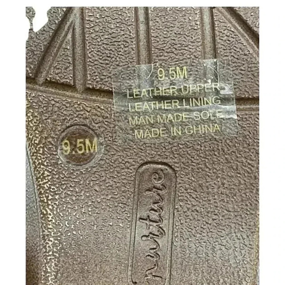 Nurture Women’s Slip On Leather cut out Sandals 9.5M - Picture 5 of 5